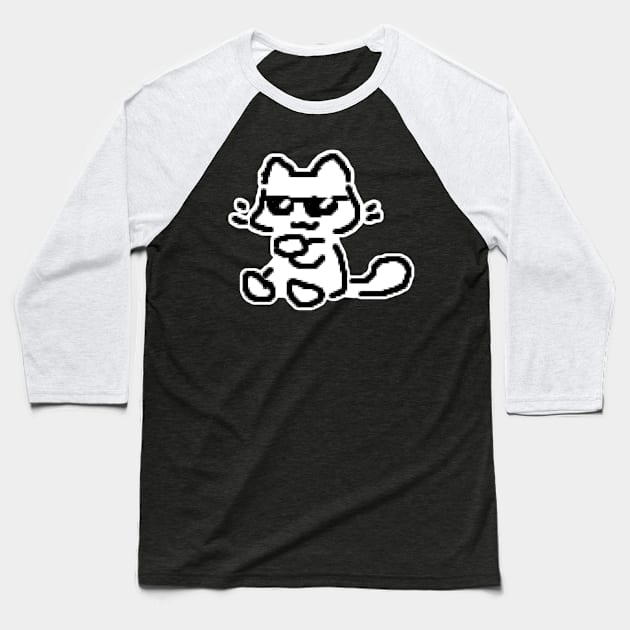 cool kitty Baseball T-Shirt by Kippicat